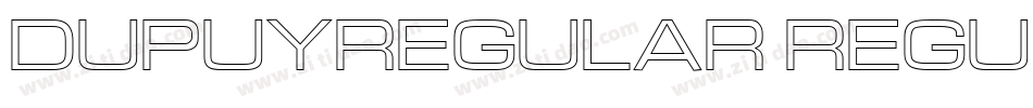 DupuyREGular Regular字体转换